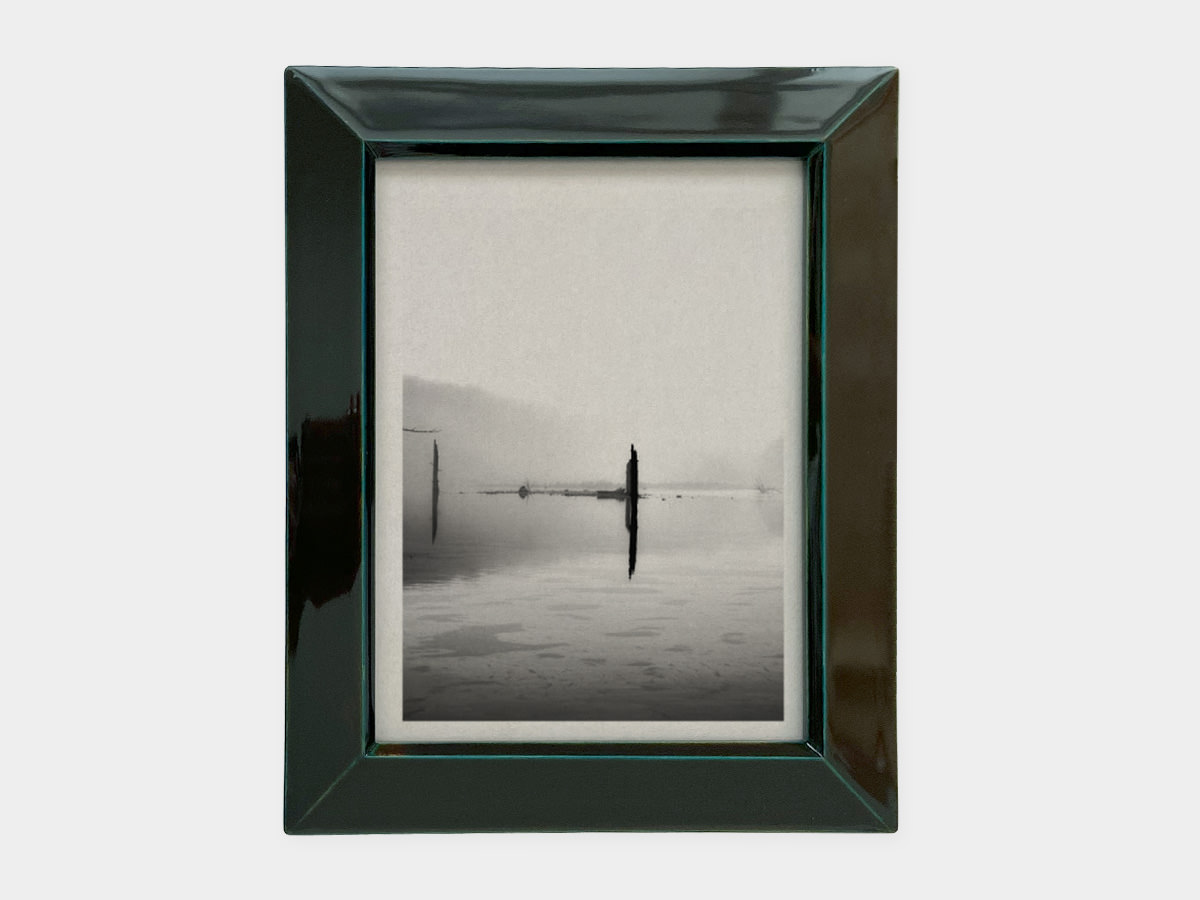 飛騨春慶塗 伝統工芸品 写真立て 大 青 1