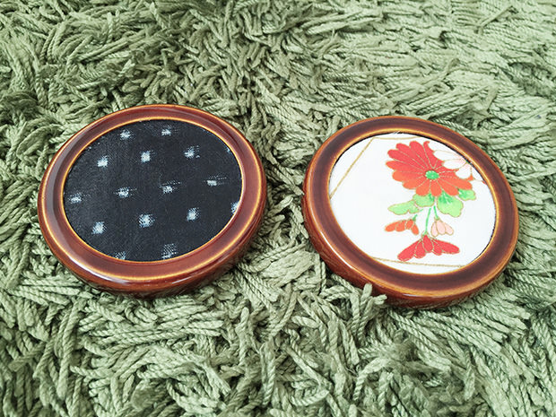 飛騨春慶塗 伝統工芸品 コースター（布張） 2