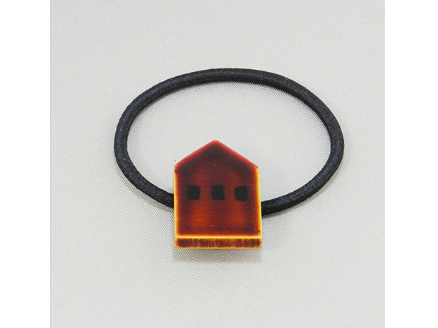 飛騨春慶塗 伝統工芸品 飛騨春慶のヘアゴム 緑／HOUSE 1