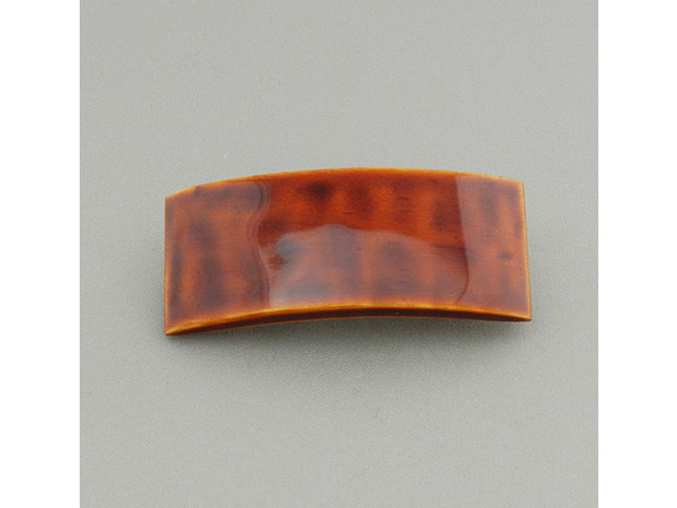 飛騨春慶塗 伝統工芸品 飛騨春慶のバレッタ 黄／栃杢 1