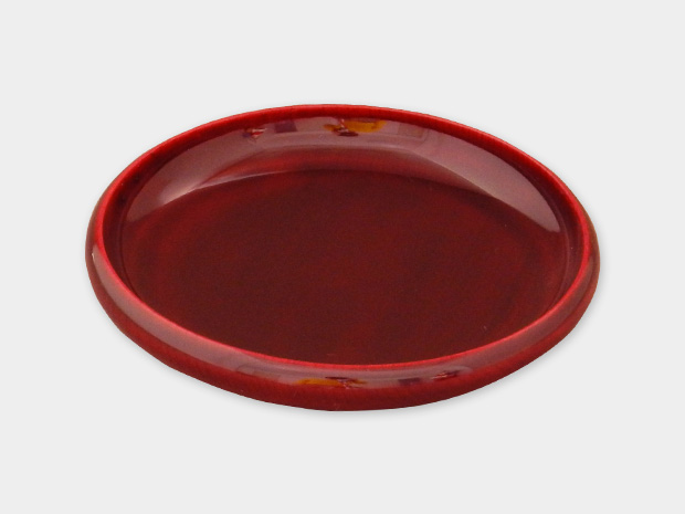 飛騨春慶塗 伝統工芸品 豆皿 小（縁型）紅 1