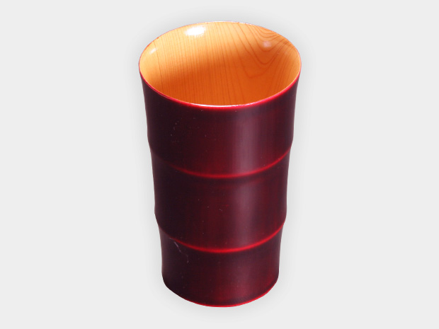 飛騨春慶塗 伝統工芸品 タンブラー C 紅 1