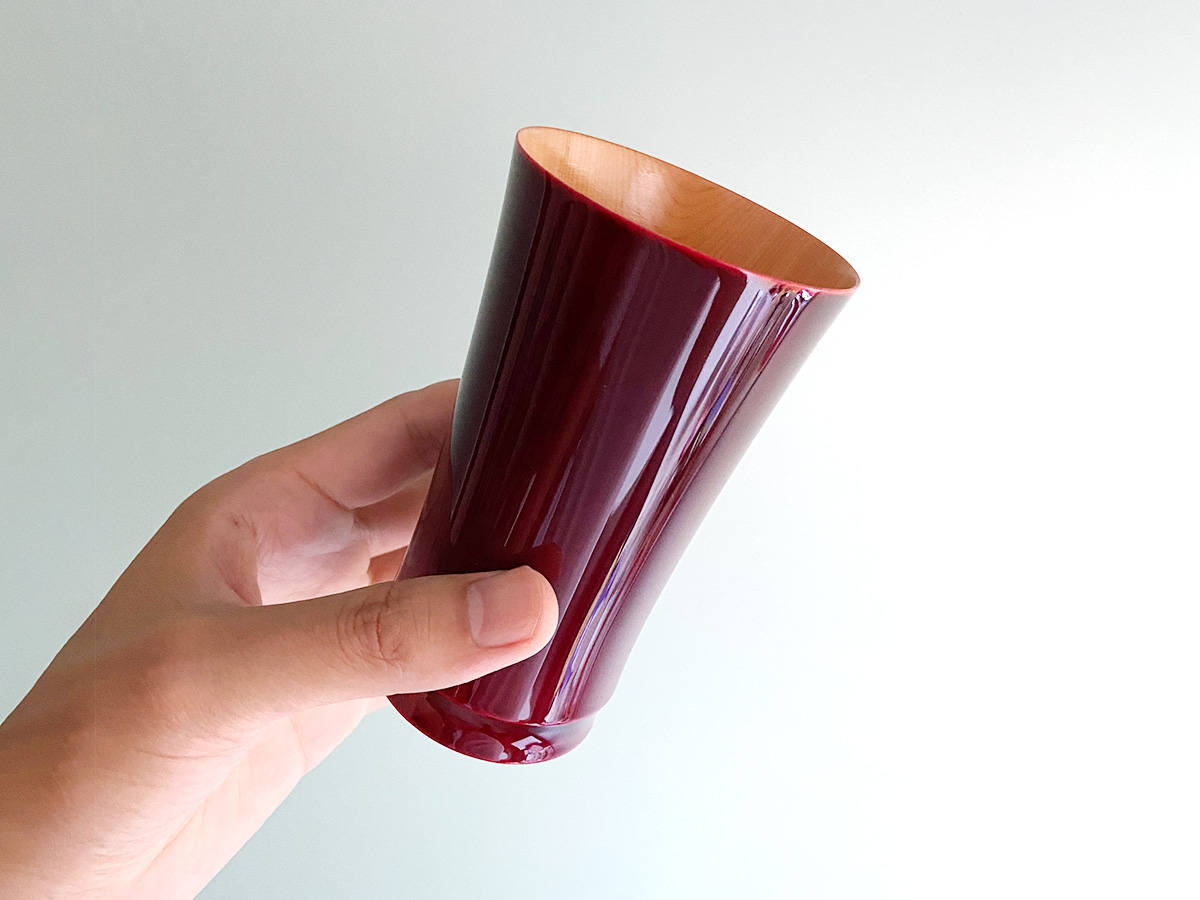 飛騨春慶塗 伝統工芸品 タンブラー D 紅 2