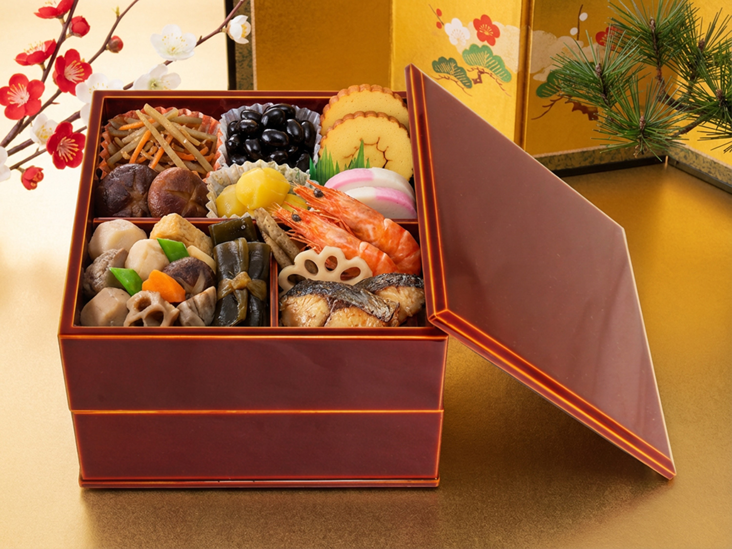 飛騨春慶塗 5.5寸二段重（重箱） - 飛騨高山の伝統工芸 飛騨春慶塗