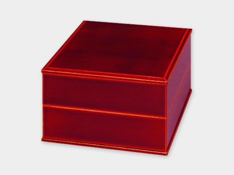 飛騨春慶塗 伝統工芸品 5.5寸二段重 紅（重箱） 1